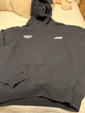 PacSun Black Formula 1 Logo Pullover Hoodie
